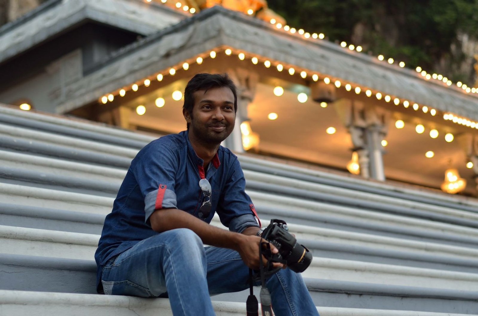 Rajib Miah with his camera in Malaysia
